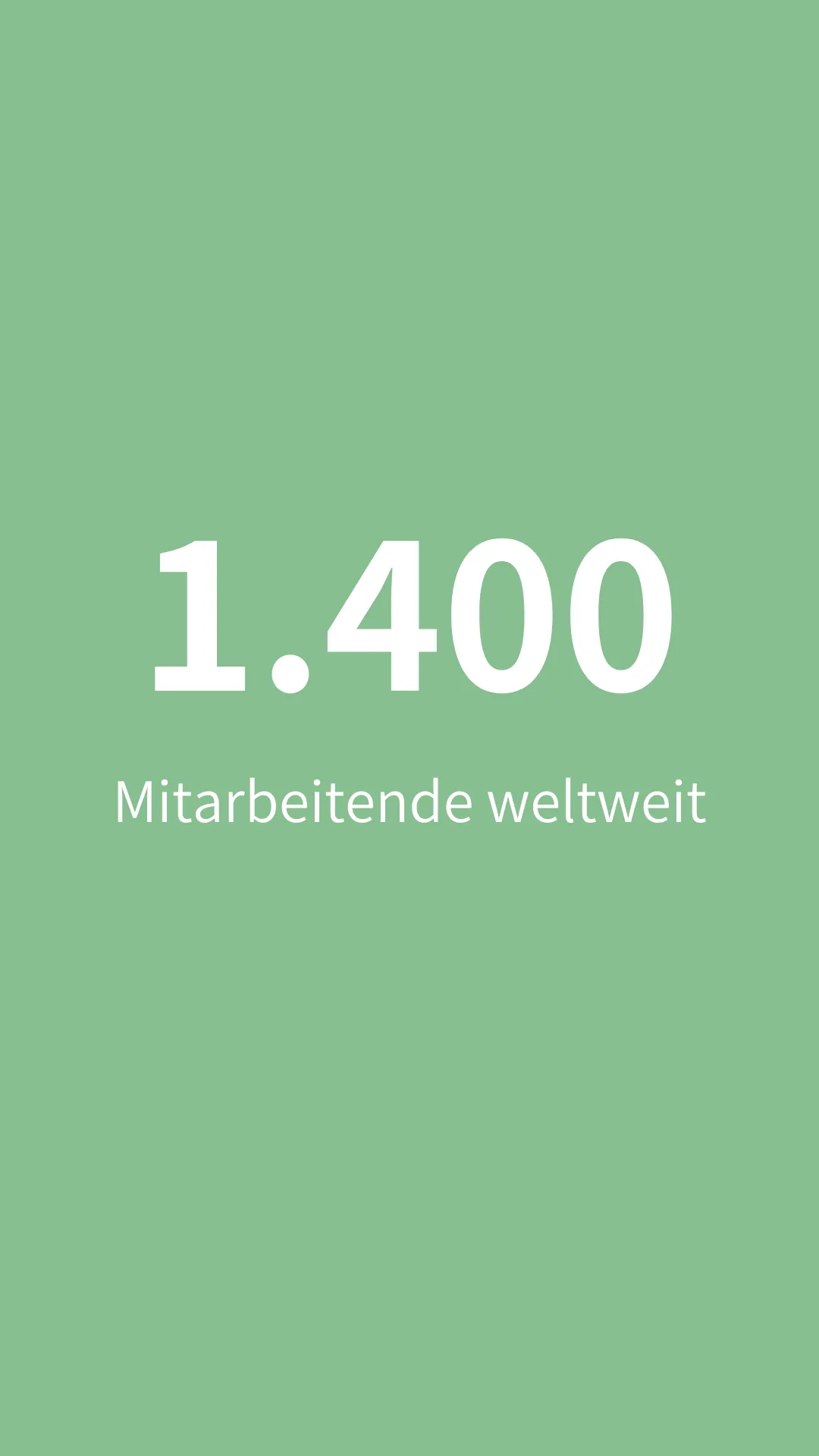 1400 Mitarbeitende weltweit