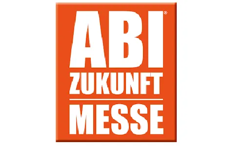 Logo mit dem Schriftzug „Zukunft Ausbildung“ und einem Hinweis auf die Rheine Ausbildungsmesse.