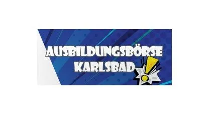 Logo mit dem Schriftzug „Zukunft Ausbildung“ und einem Hinweis auf die Rheine Ausbildungsmesse.