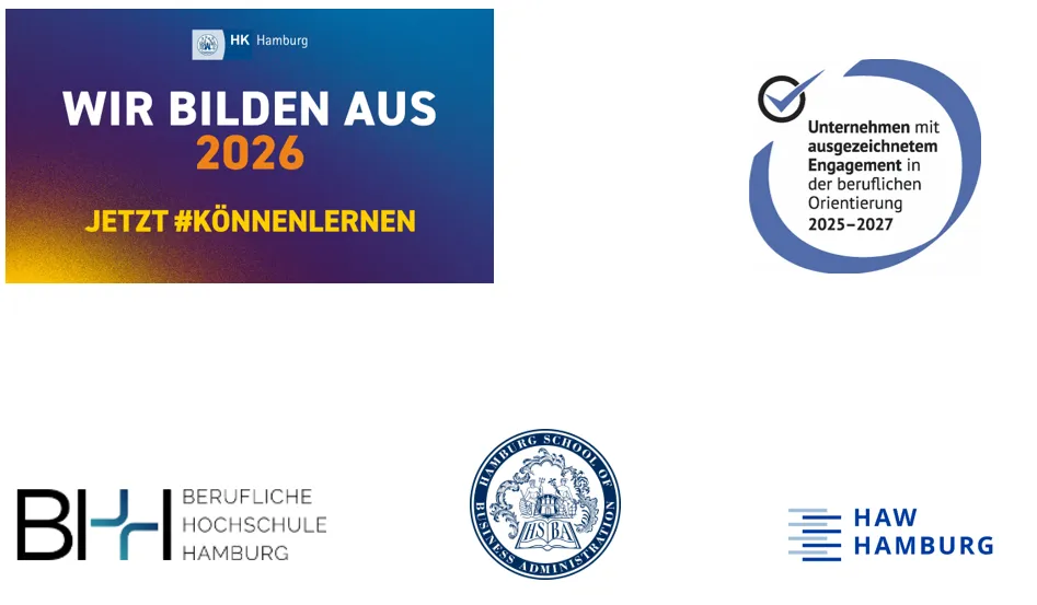 Logos von IHK, HSBA