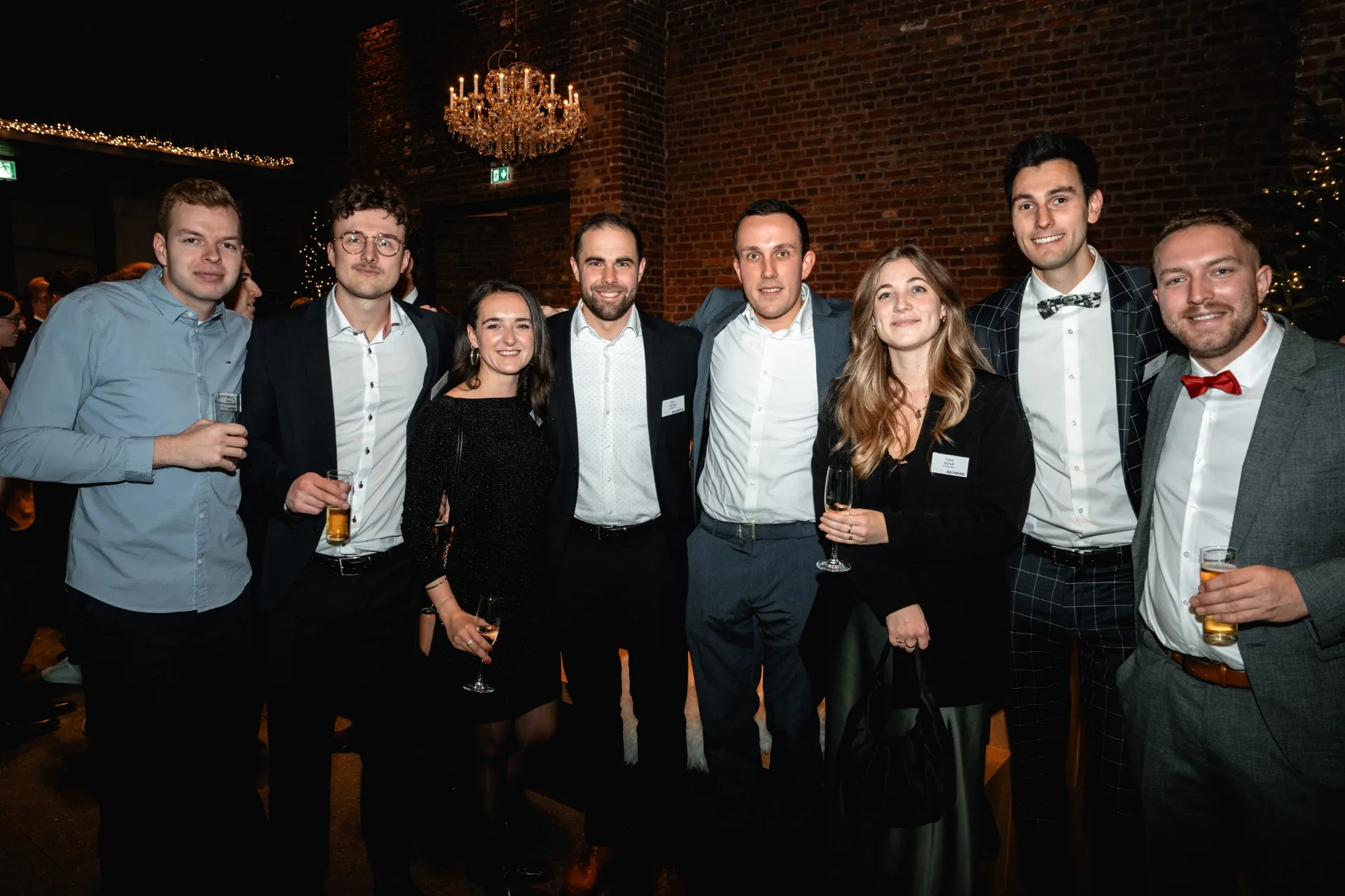 4 Personen bei einer Bauwens Weihnachtsfeier