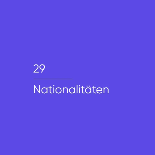 Menschen aus 29 unterschiedlichen Nationen arbeiten bei der doctari group.