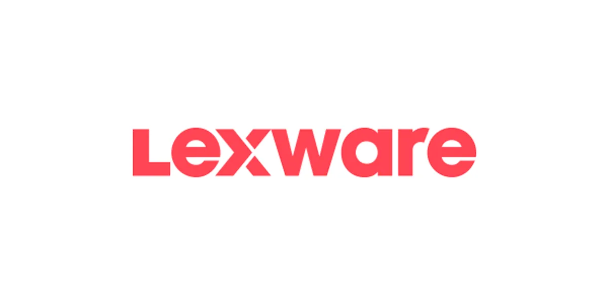 Das Bild zeigt das Logo von Lexware in roter Schrift auf weißem Hintergrund.