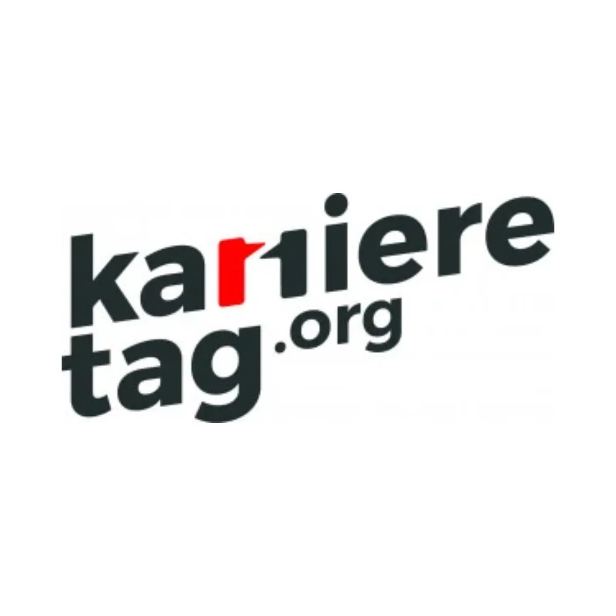 Logo von karrieretag.org mit kreativ gestaltetem roten „r“.