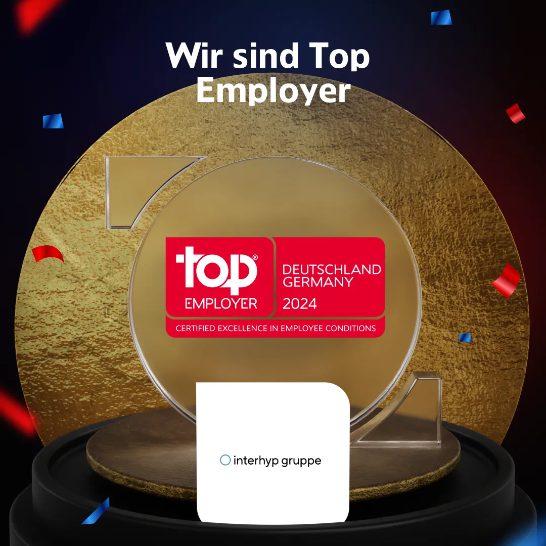 Interhyp AG wurde als Top Employer Deutschland 2024 ausgezeichnet.