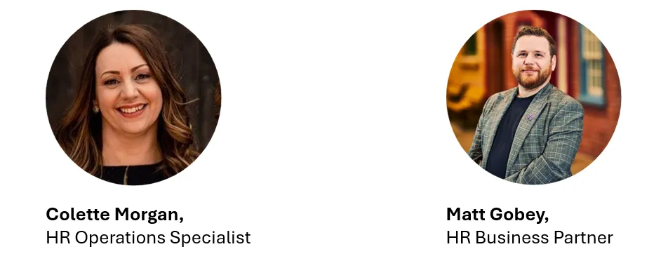 Meet Colette, HR Operations Specialist, and Matt, HR Business Partner at Miele, ready to support your career journey!