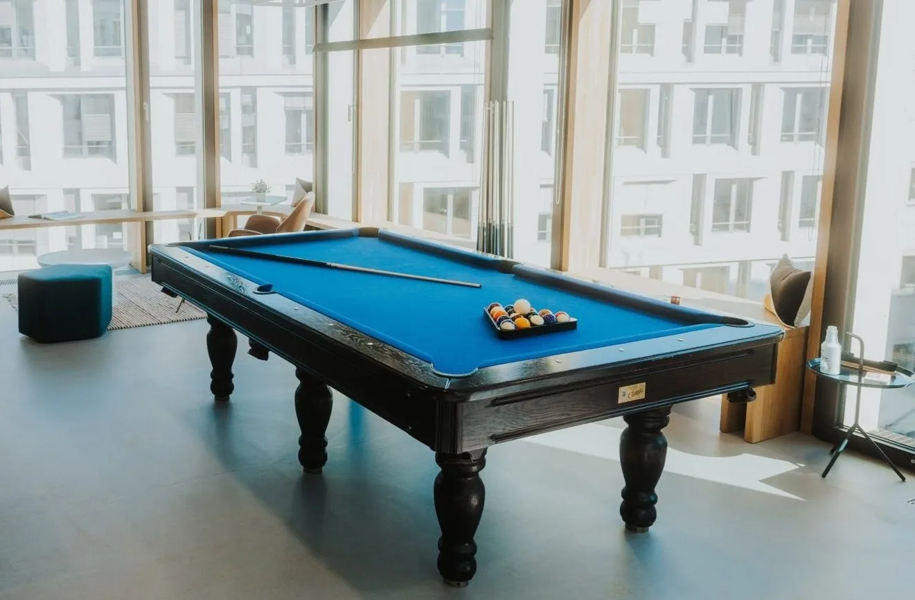 Our billiards table in our office.