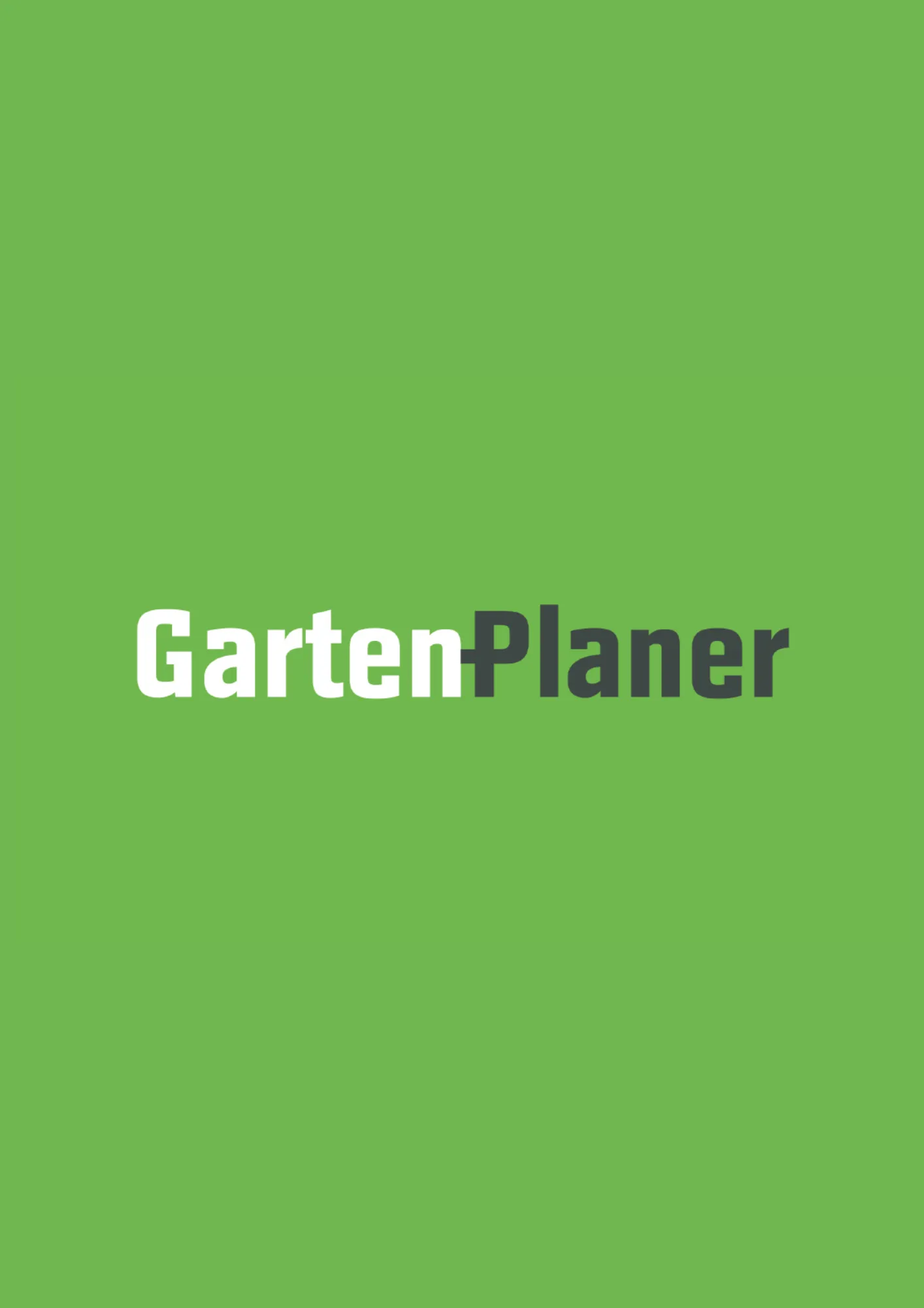 Grüner Hintergrund mit dem Schriftzug „GartenPlaner“ – Hinweis auf Karriere im Bereich Gartenplanung bei OBI.