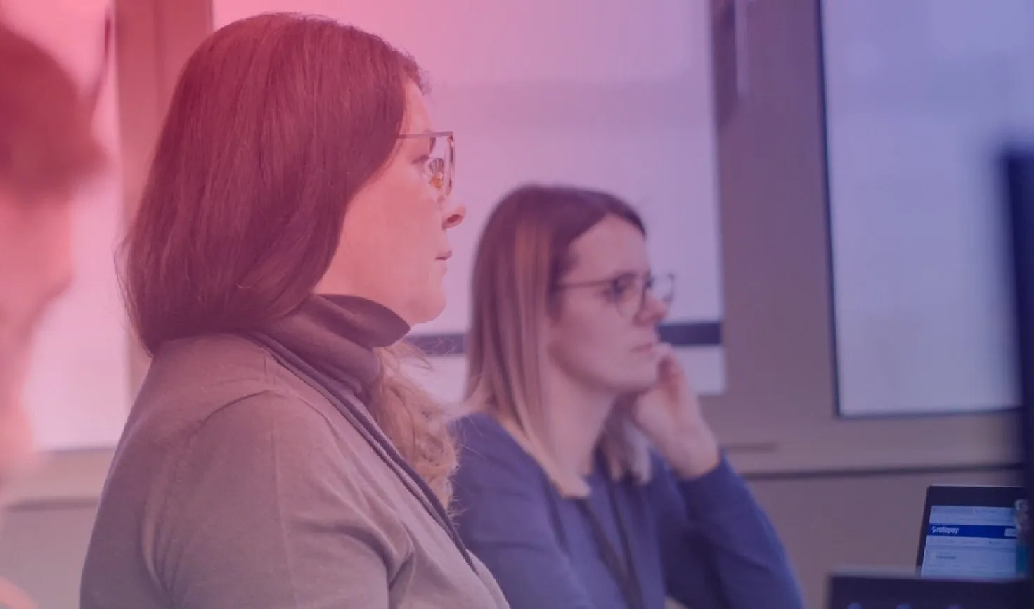 employees in a meeting