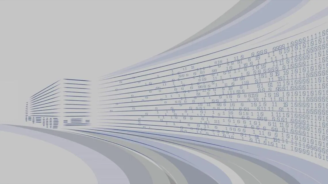 Ein stilisiertes Bild eines Lkw von Schmitz Cargobull mit digitalen Datenströmen, das die Verbindung von Transport und Technologie darstellt.