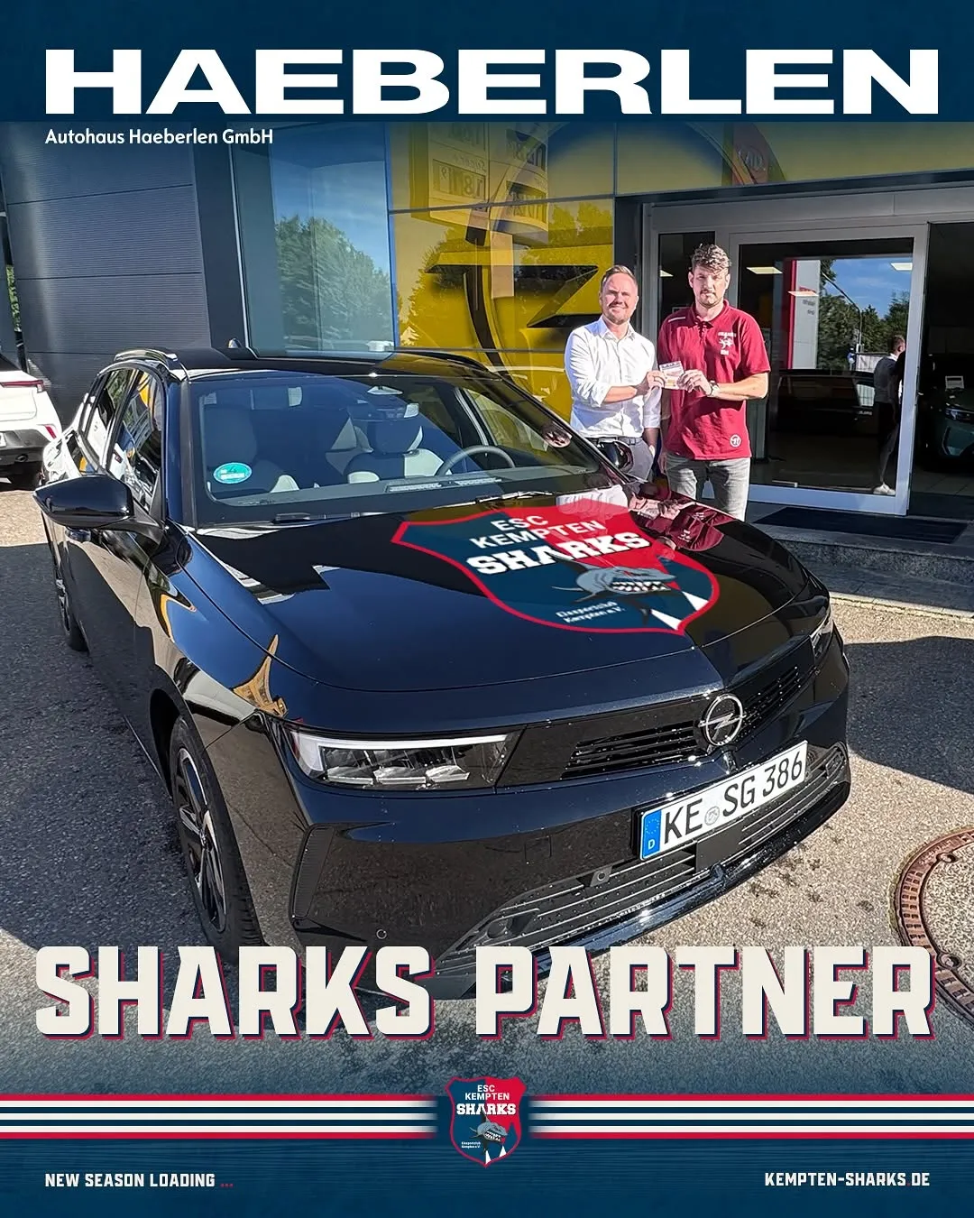 Wir sind Partner des ESC Kempten Sharks – Du kannst Teil unseres Teams werden.