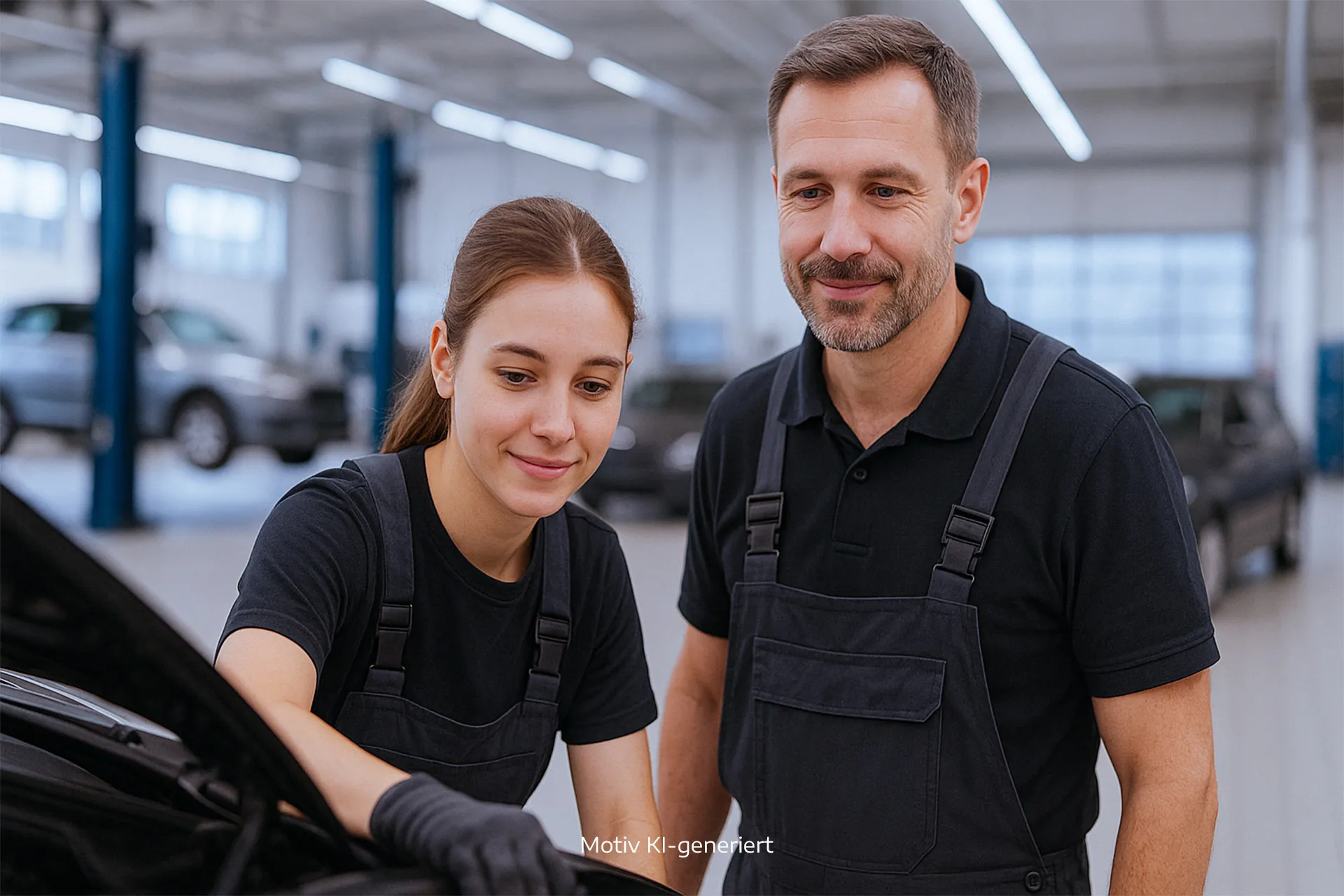Moderne Architektur mit weißen Wänden und geometrischen Formen, passend für die innovative Automobilindustrie von Stellantis.