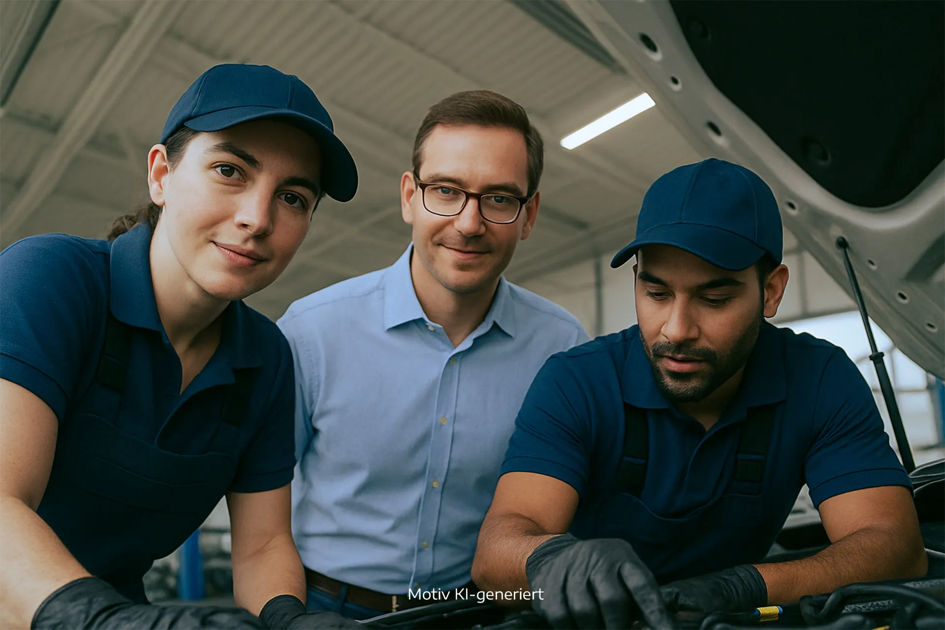 Moderne Architektur mit weißen Wänden und geometrischen Formen, passend für die innovative Automobilindustrie von Stellantis.