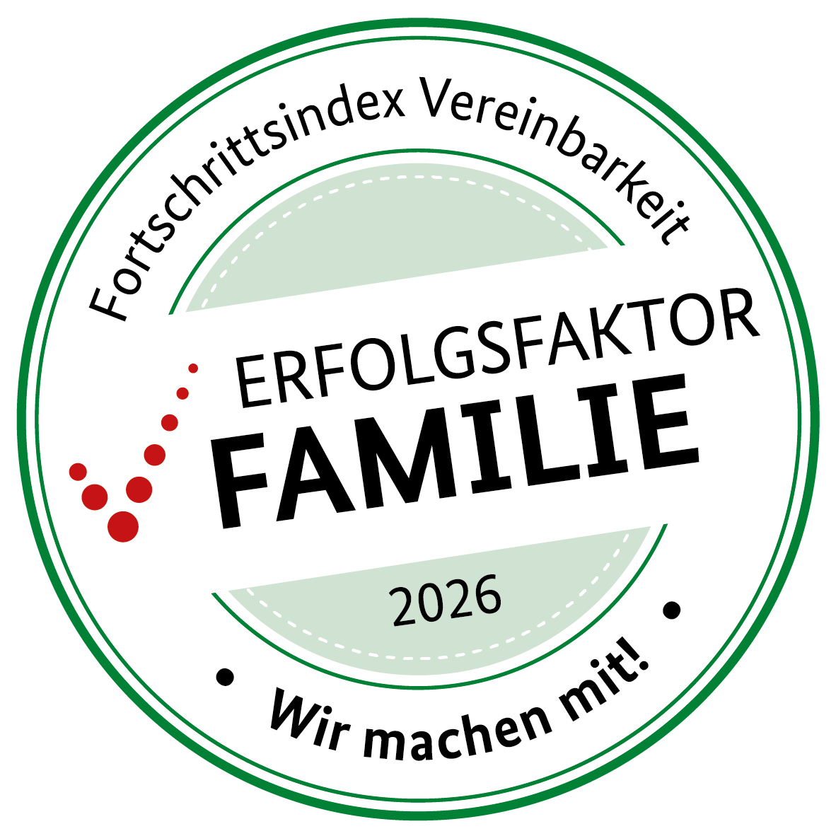 Wir nehmen jährlich an der Überprüfung zur Vereinbarkeit teil - eine Initiative des Bundesfamilienministeriums und der DIHK.