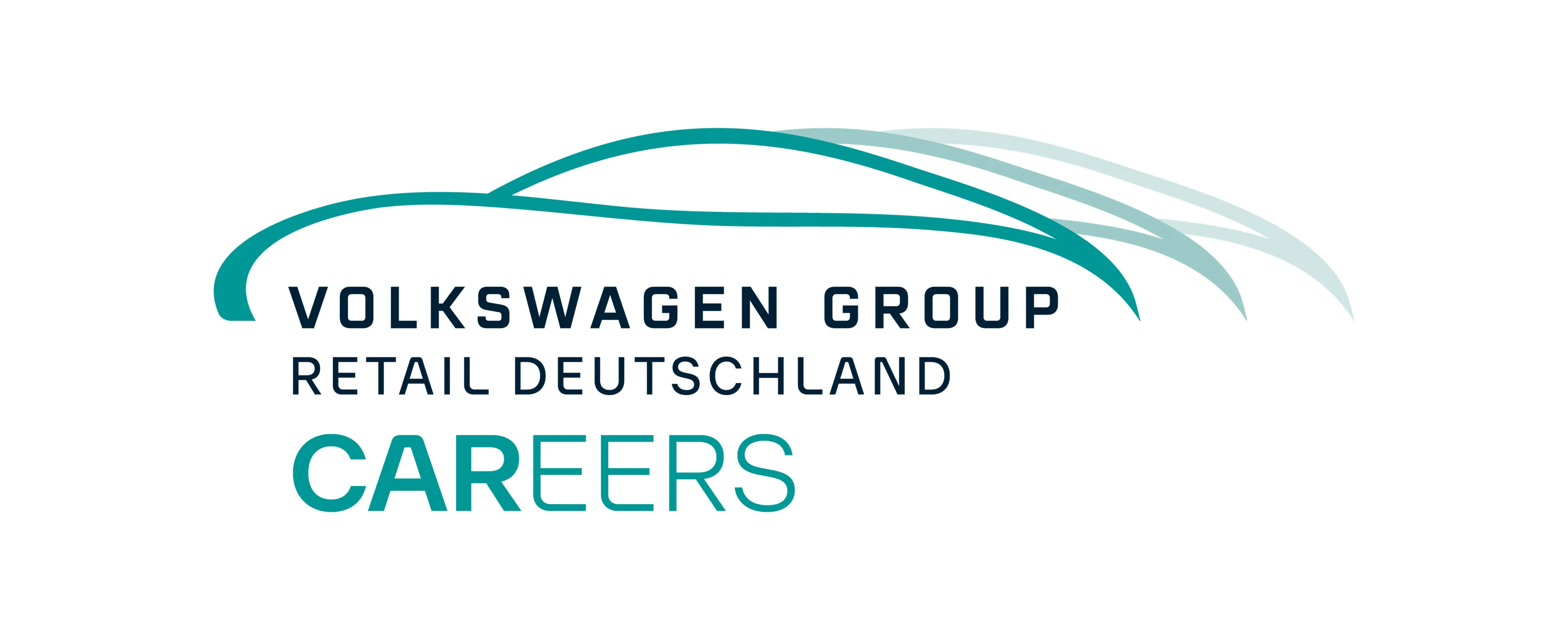 Logo der Volkswagen Group Retail Deutschland mit dem Schriftzug „Careers“ und dem Slogan „Got the drive?“.